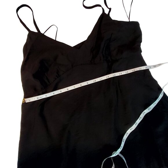 A New Day Black Sleeveless Maxi Dress XXL Rayon/Nylon Lightweight Flowy Design - Picture 4 of 12